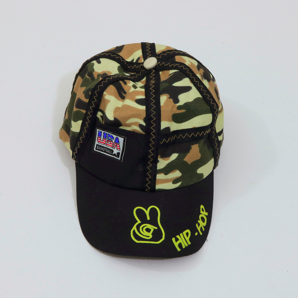 Crystal Water La&Com Other - EUC-USA-Basketball-HIP-HOP-Camo-cap-SKU-F047